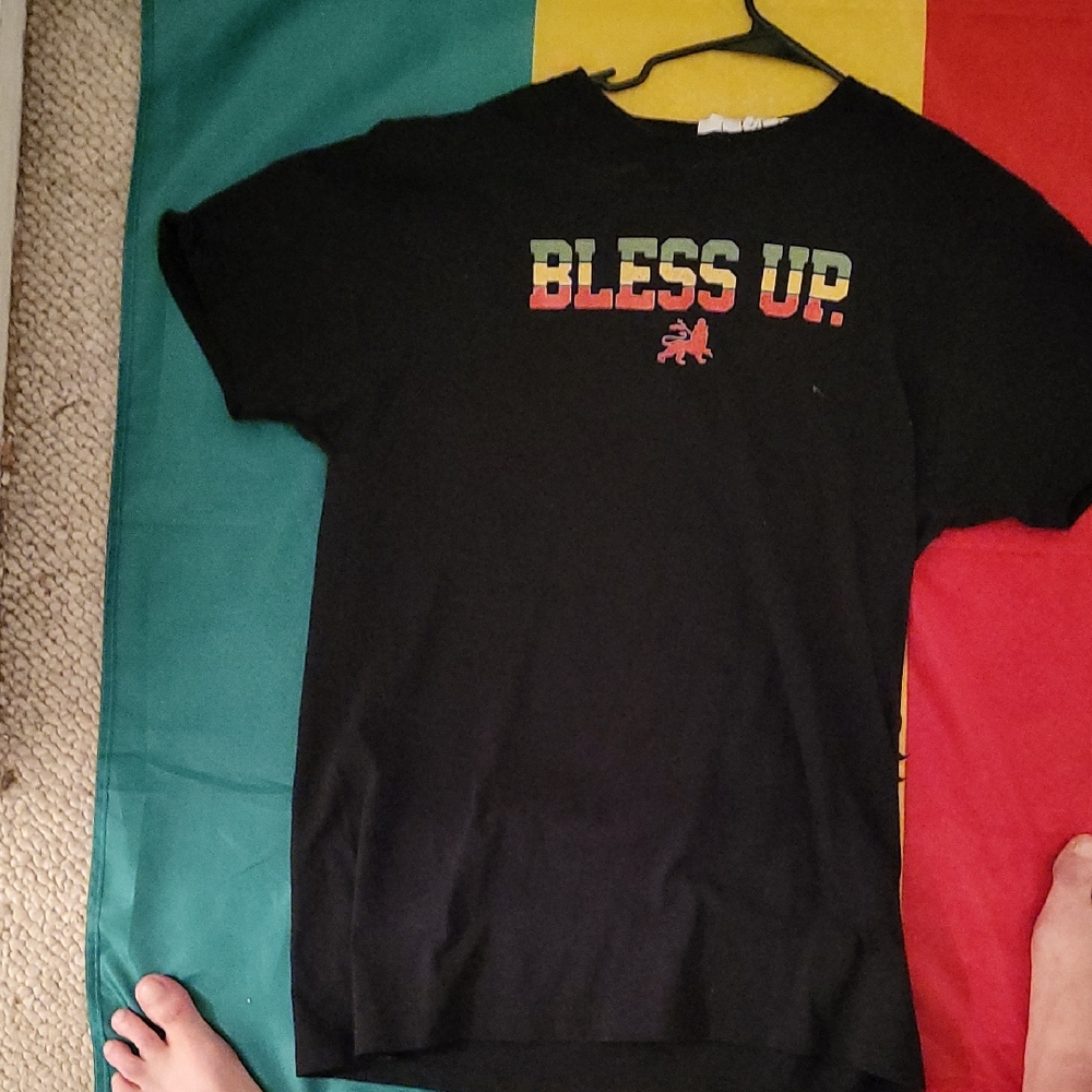 Black Kids 'Bless Up' T-Shirt - Multicolor Text